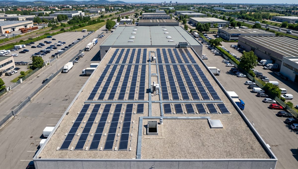 Impianto FV 99,20 kWp con storage 60 kWh — Brescia Lavorazione metalli